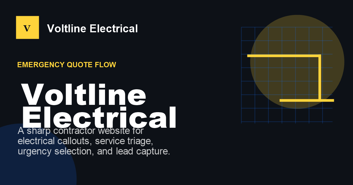 Voltline Electrical website preview